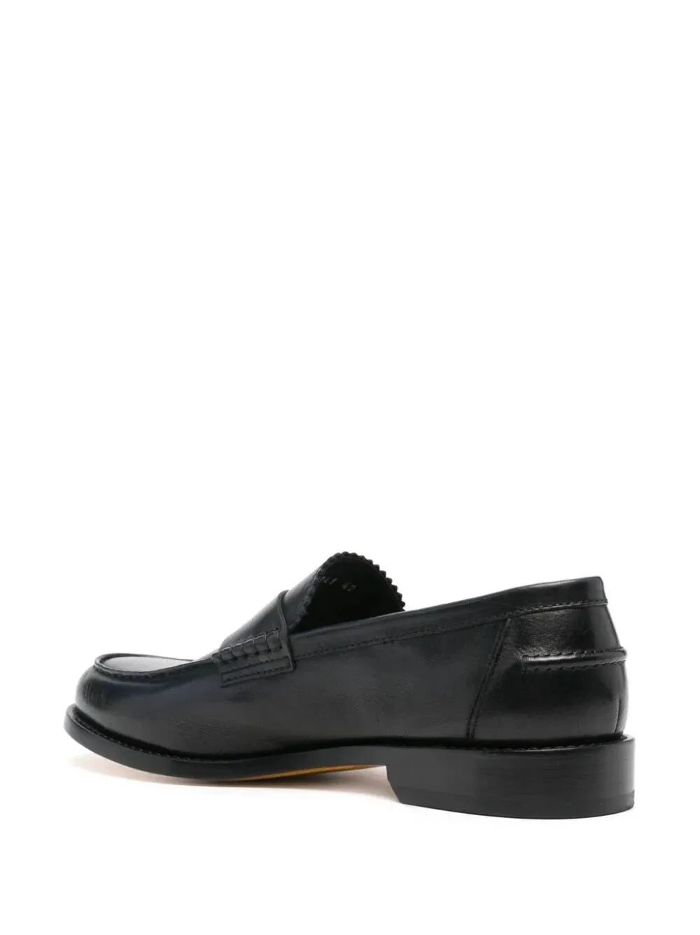 Pebbled-Leather Loafers