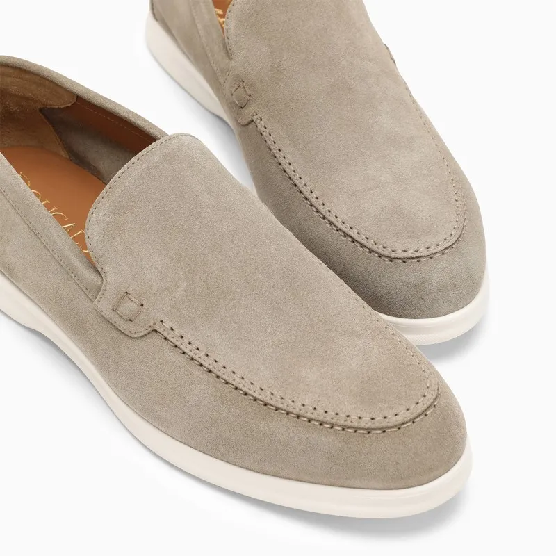 Round-Toe Slip-On Loafers