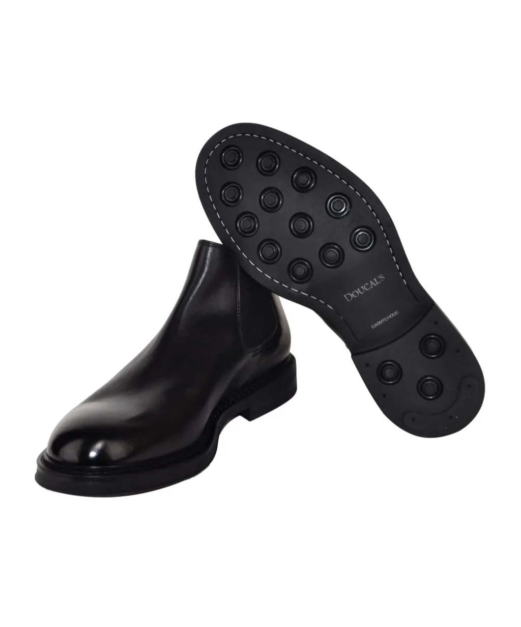 Round-Toe Slip-On Boots