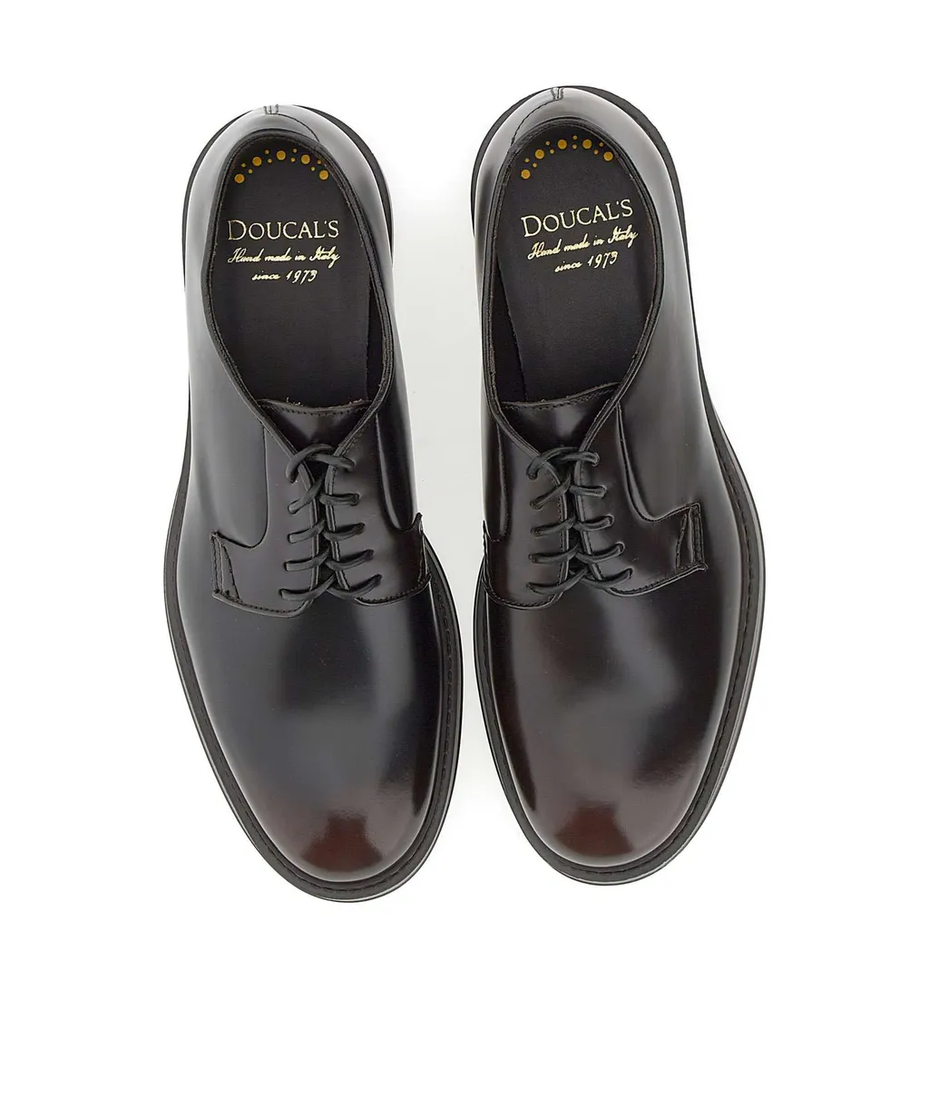 Round-Toe Lace-Up Derby Shoes
