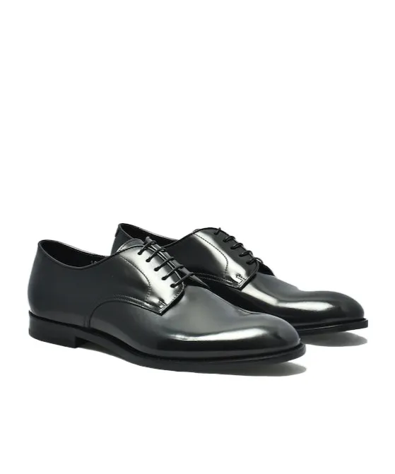 Round-Toe Lace-Up Oxford Shoes