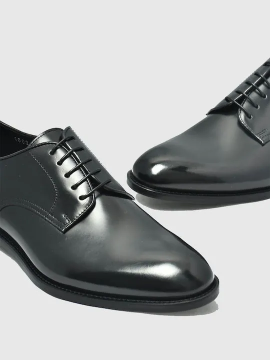 Round-Toe Lace-Up Oxford Shoes