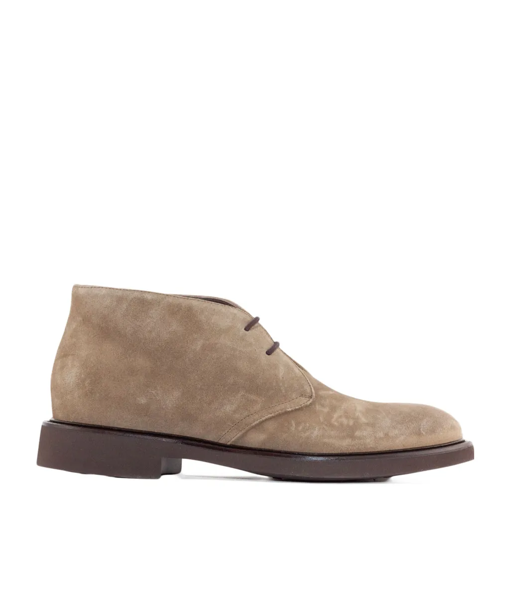 Lace-Up Suede Derby Shoes
