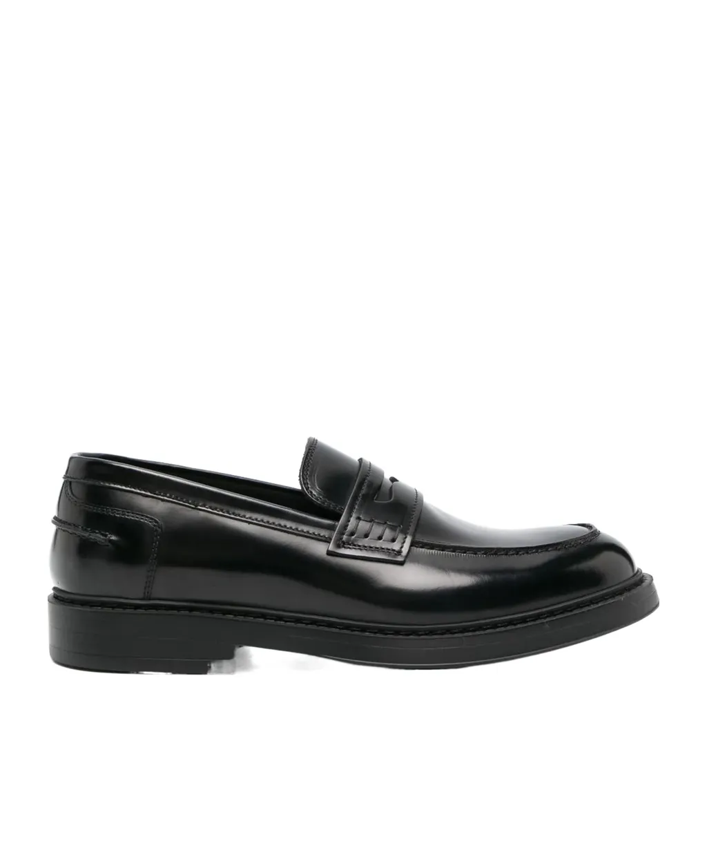 High-Shine Slip-On Loafers