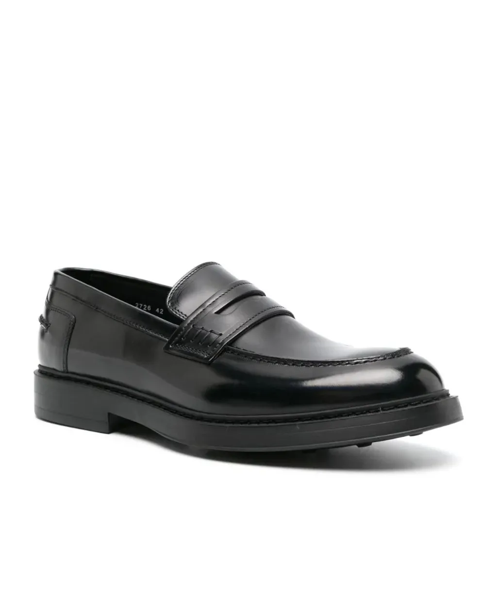 High-Shine Slip-On Loafers