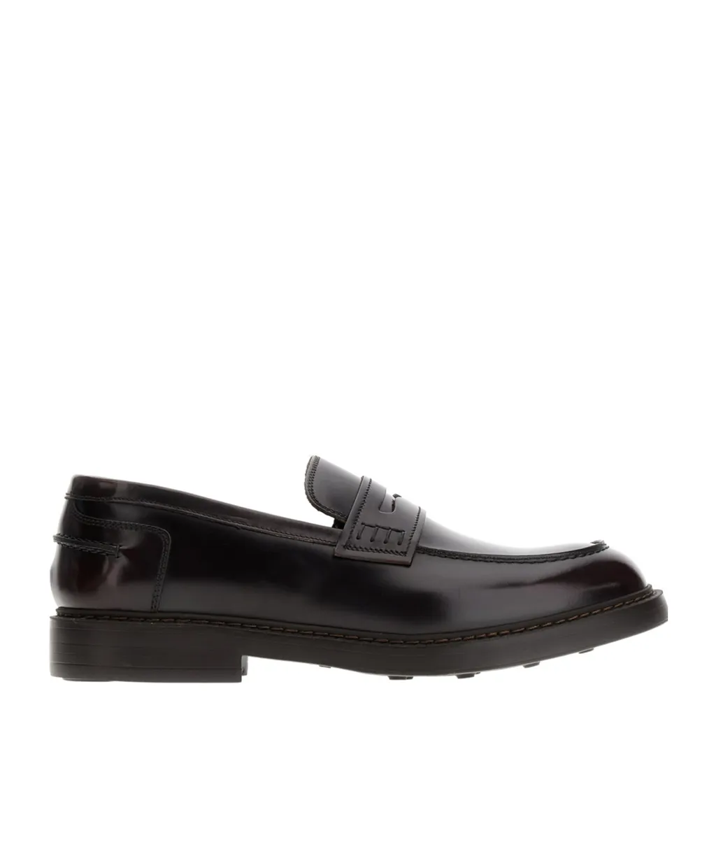 High-Shine Slip-On Loafers