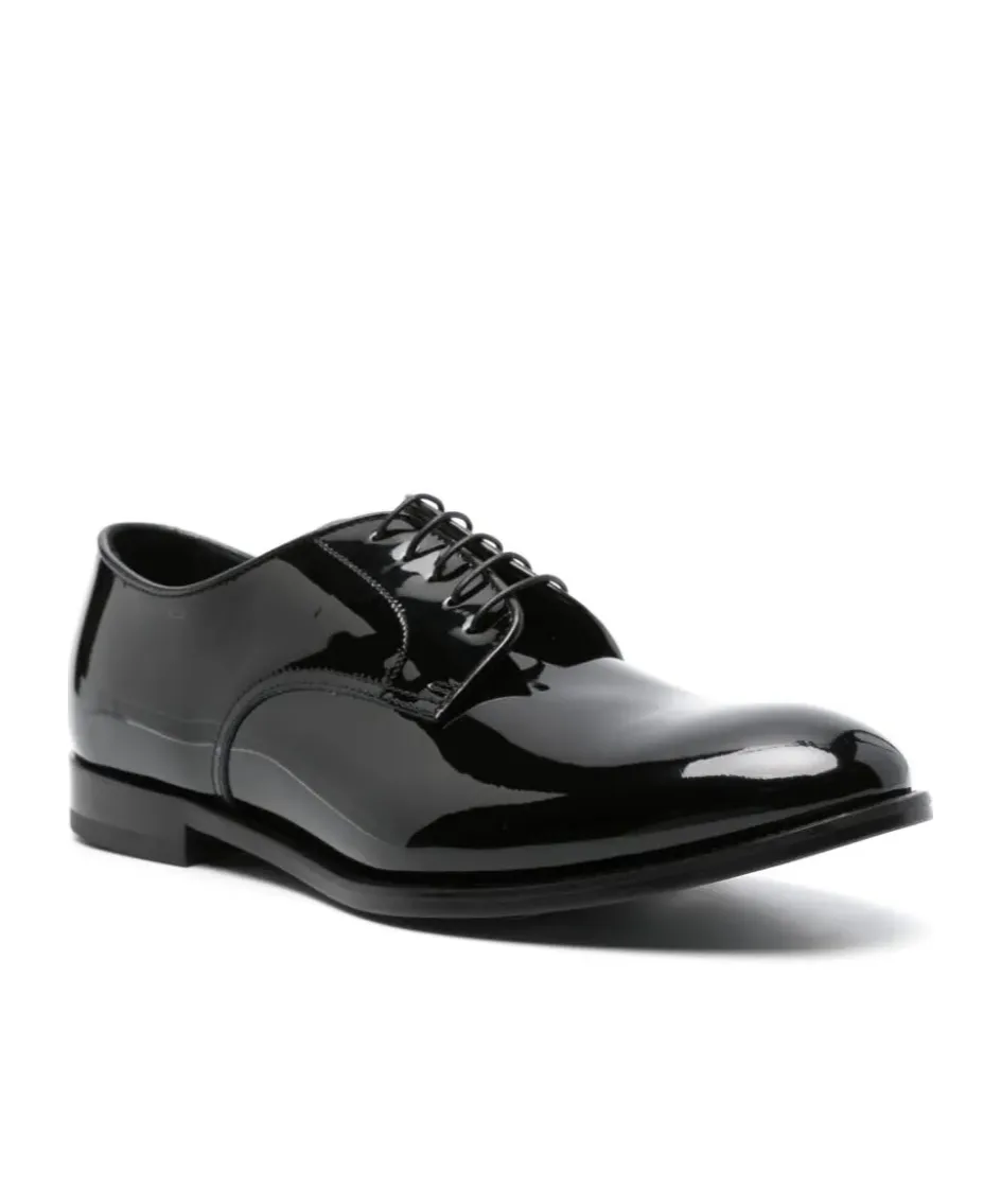Patent-Leather Derby Shoes