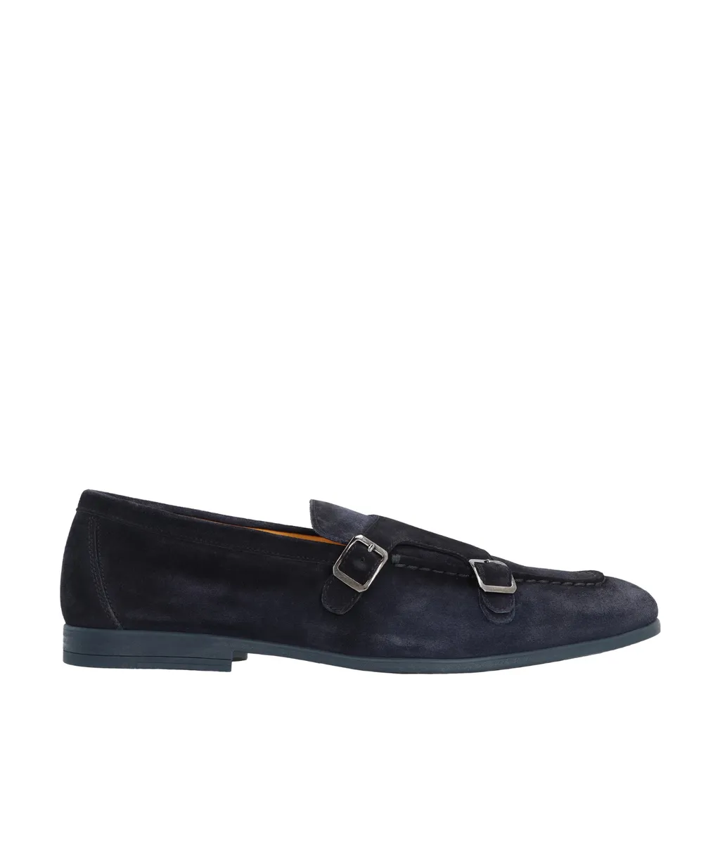 Buckle Detailed Slip-On Monk Shoes
