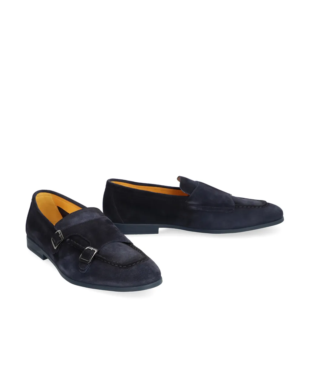 Buckle Detailed Slip-On Monk Shoes