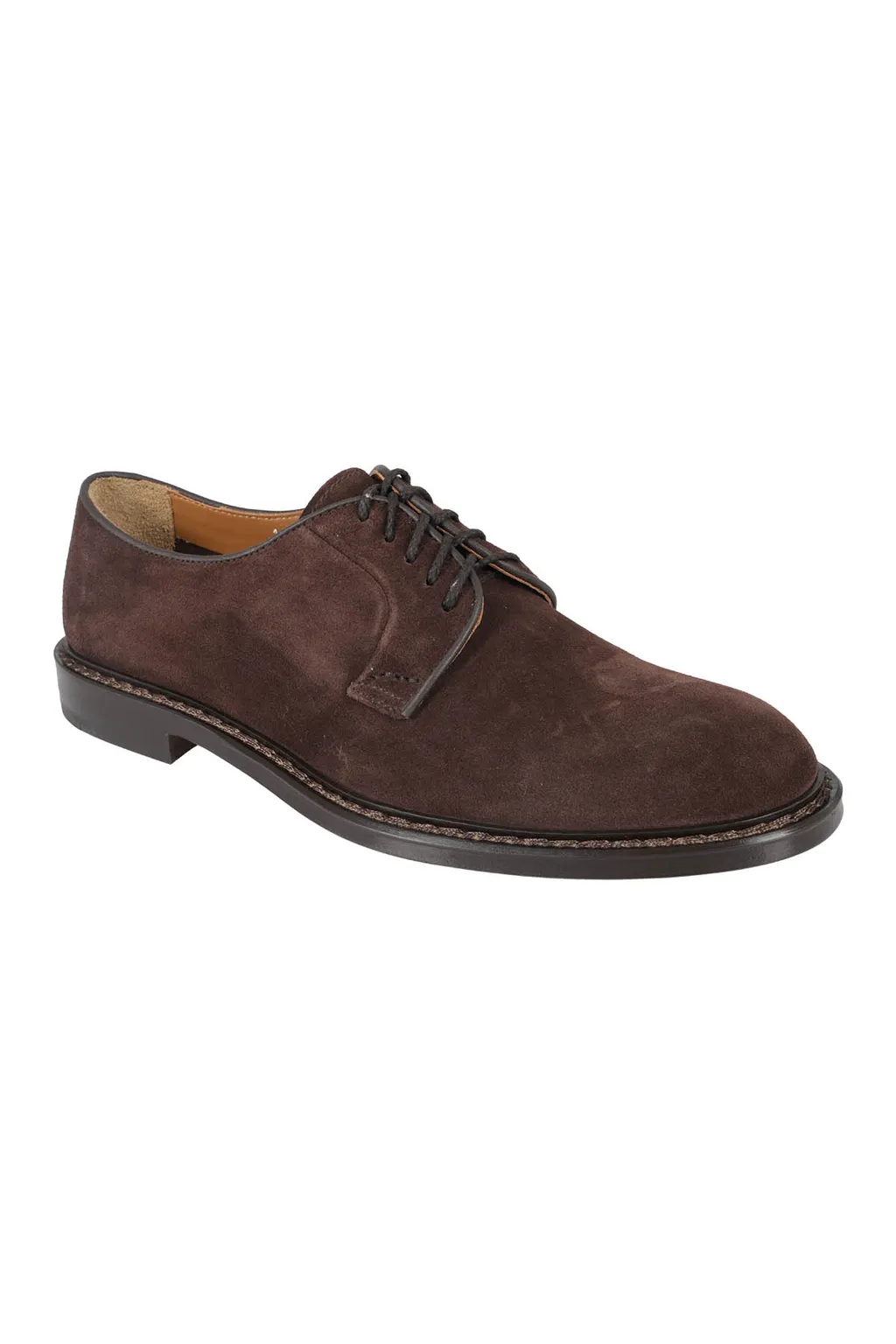 Round Toe Lace-Up Derby Shoes