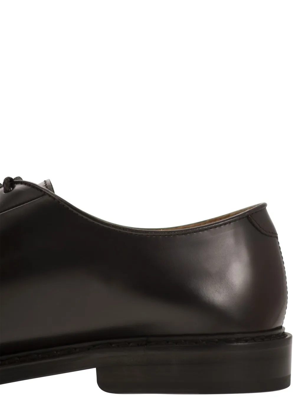 Almond Toe Lace-Up Derby Shoes