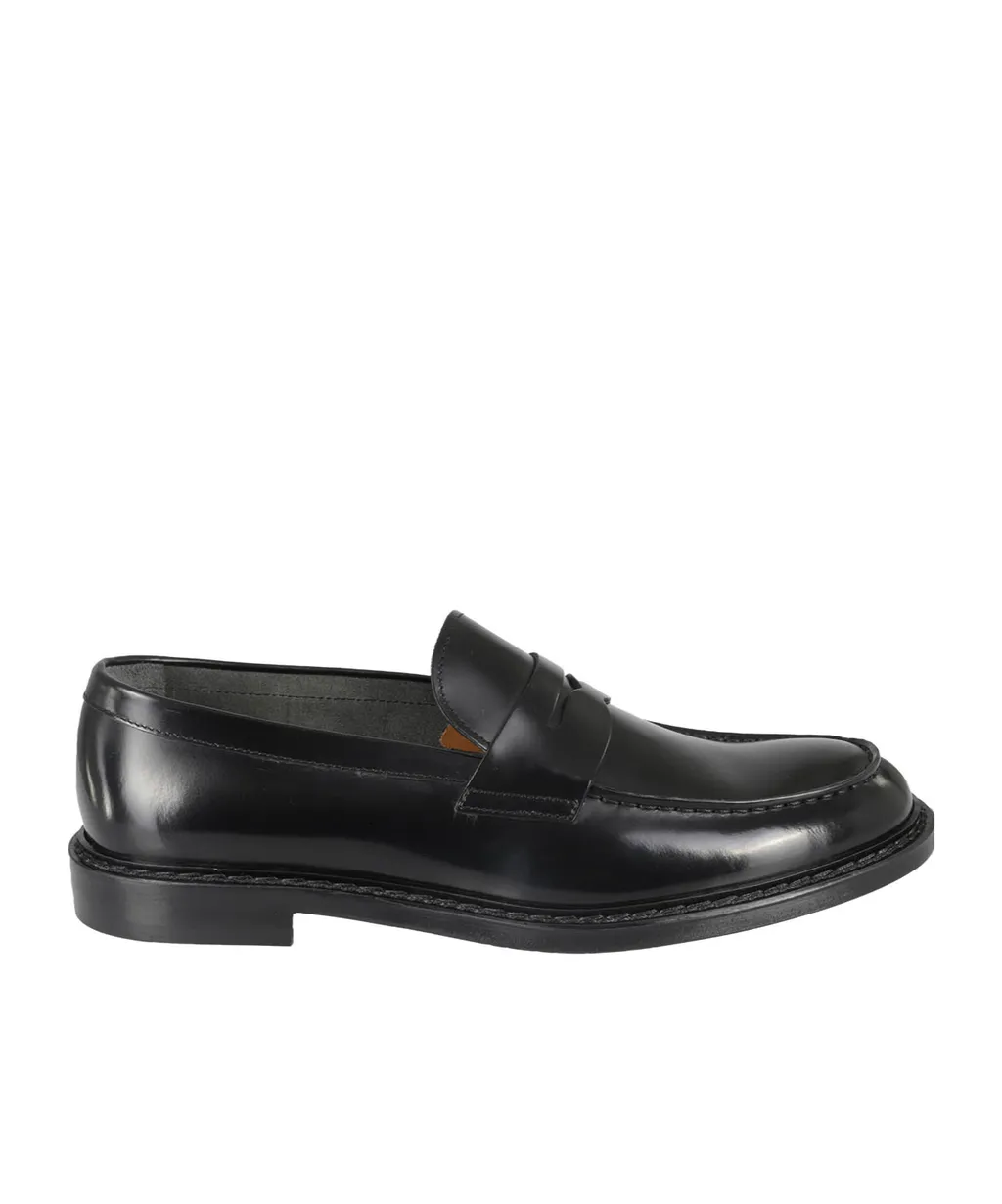 Penny-Slot Almond Toe Loafers