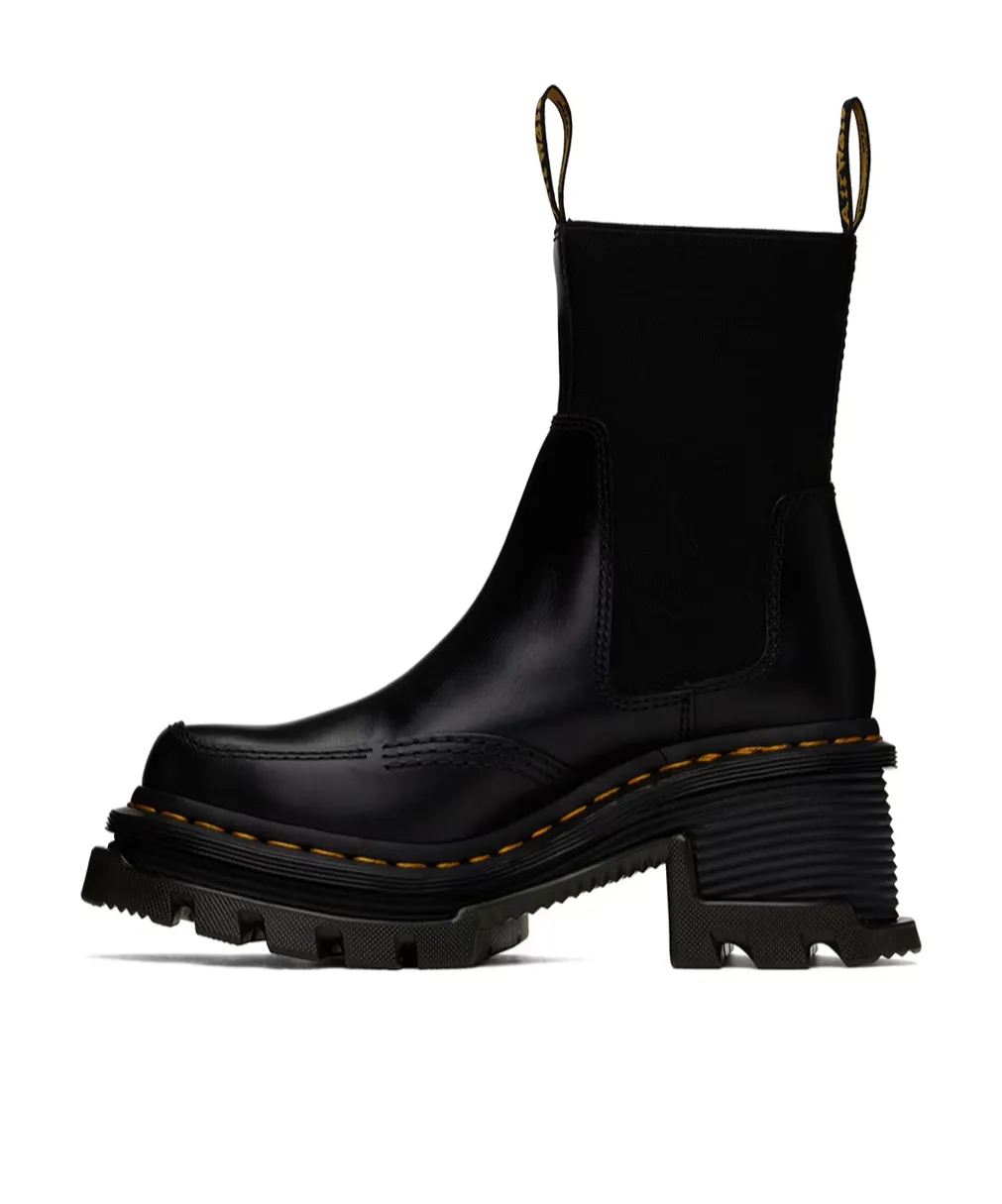 Corran Leather Heeled Chelsea Short Boots