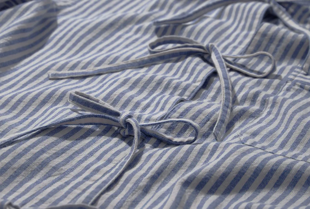 Grandad Collar Stripe Shirt