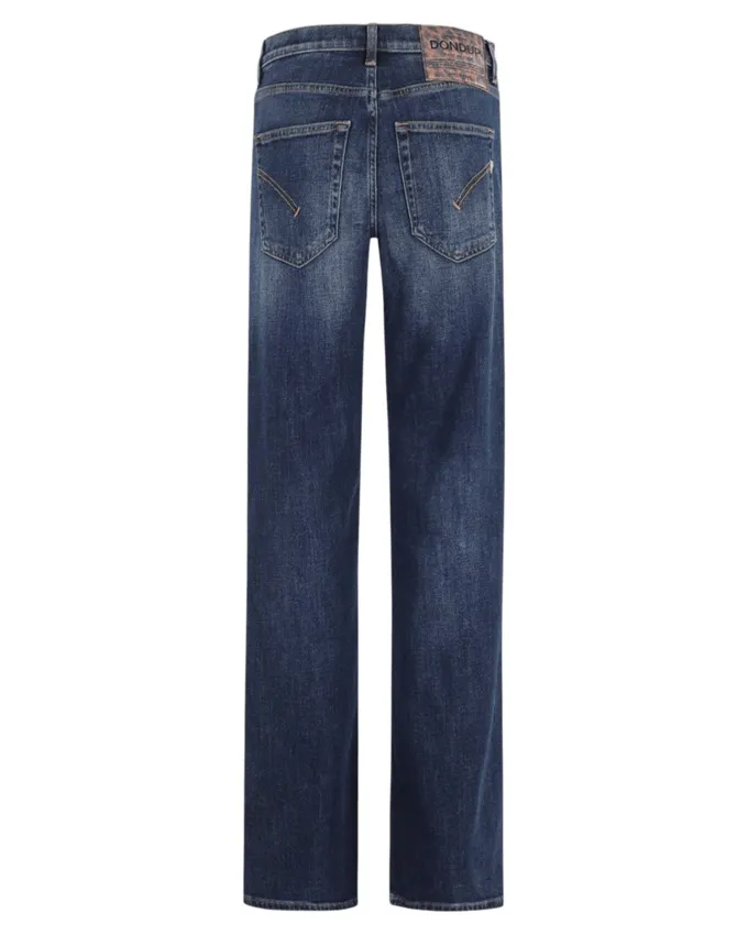 Wide-Leg Button-Fly Jeans