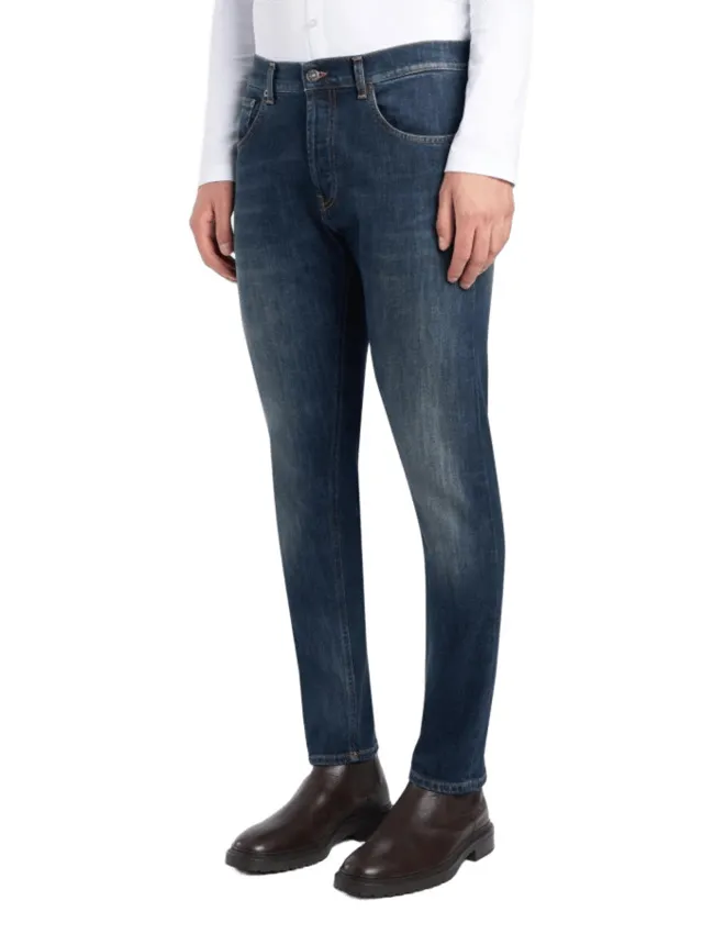 Five-Pocket Straight-Leg Jeans
