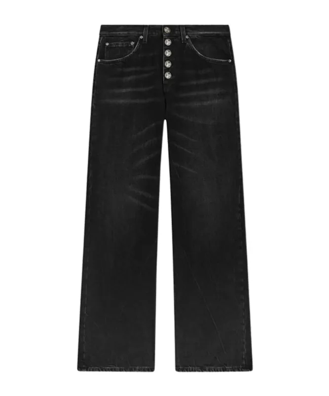 High-Waisted, Wide-Leg Jeans