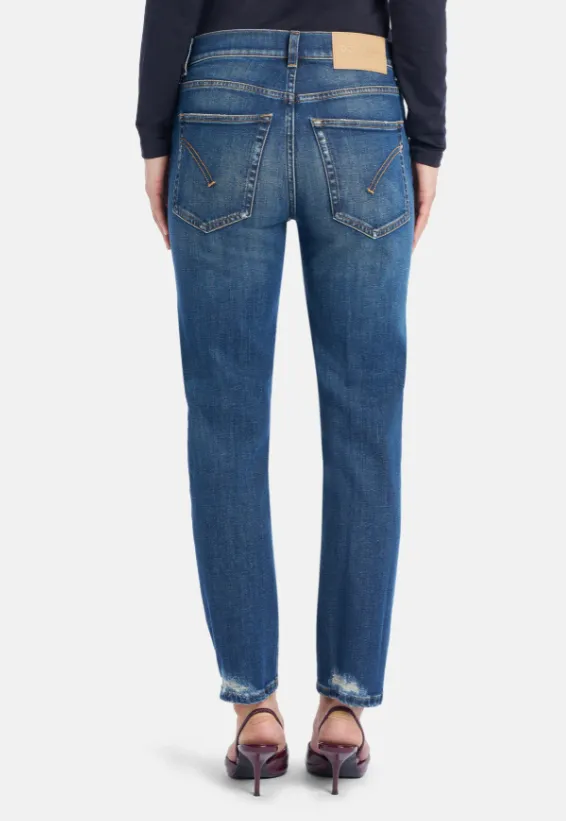 Slim-Fit Five-Bag Jeans With Holes