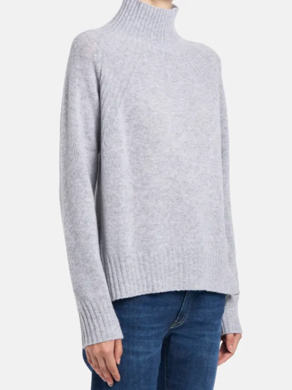 Polo Neck Jumper In Cashmere Wool