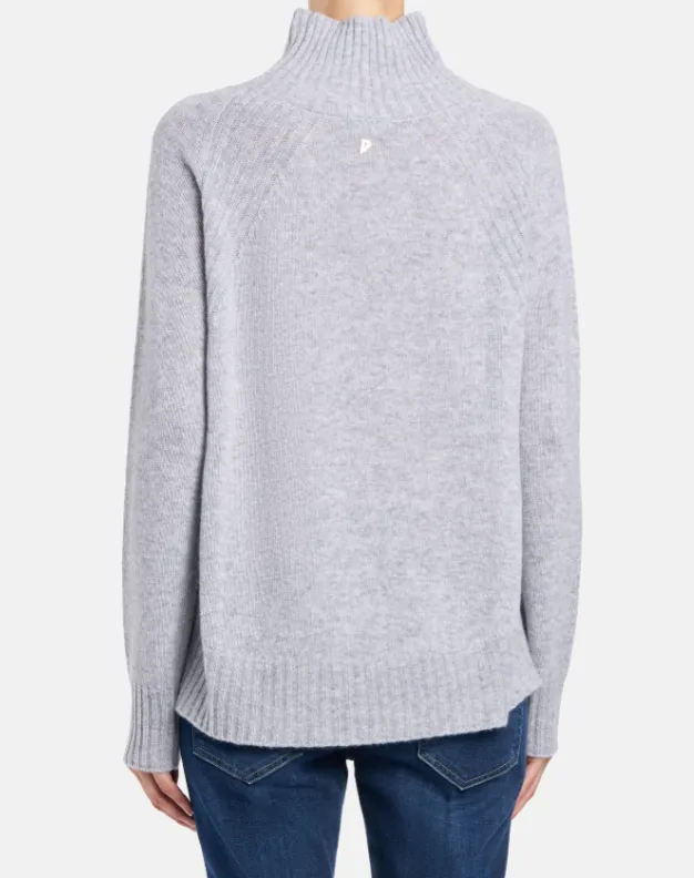 Polo Neck Jumper In Cashmere Wool