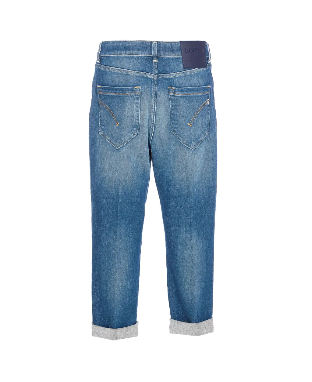 Button-Fly Patch Logo Jeans
