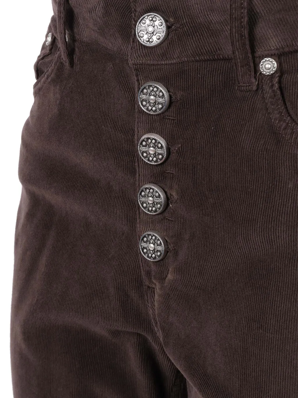 Button-Fly Corduroy Trousers