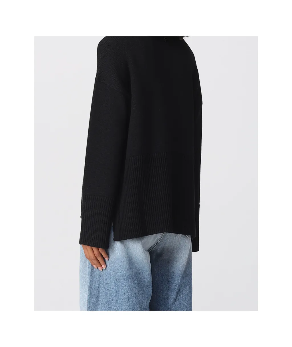 Turtleneck Ribbed Sweater