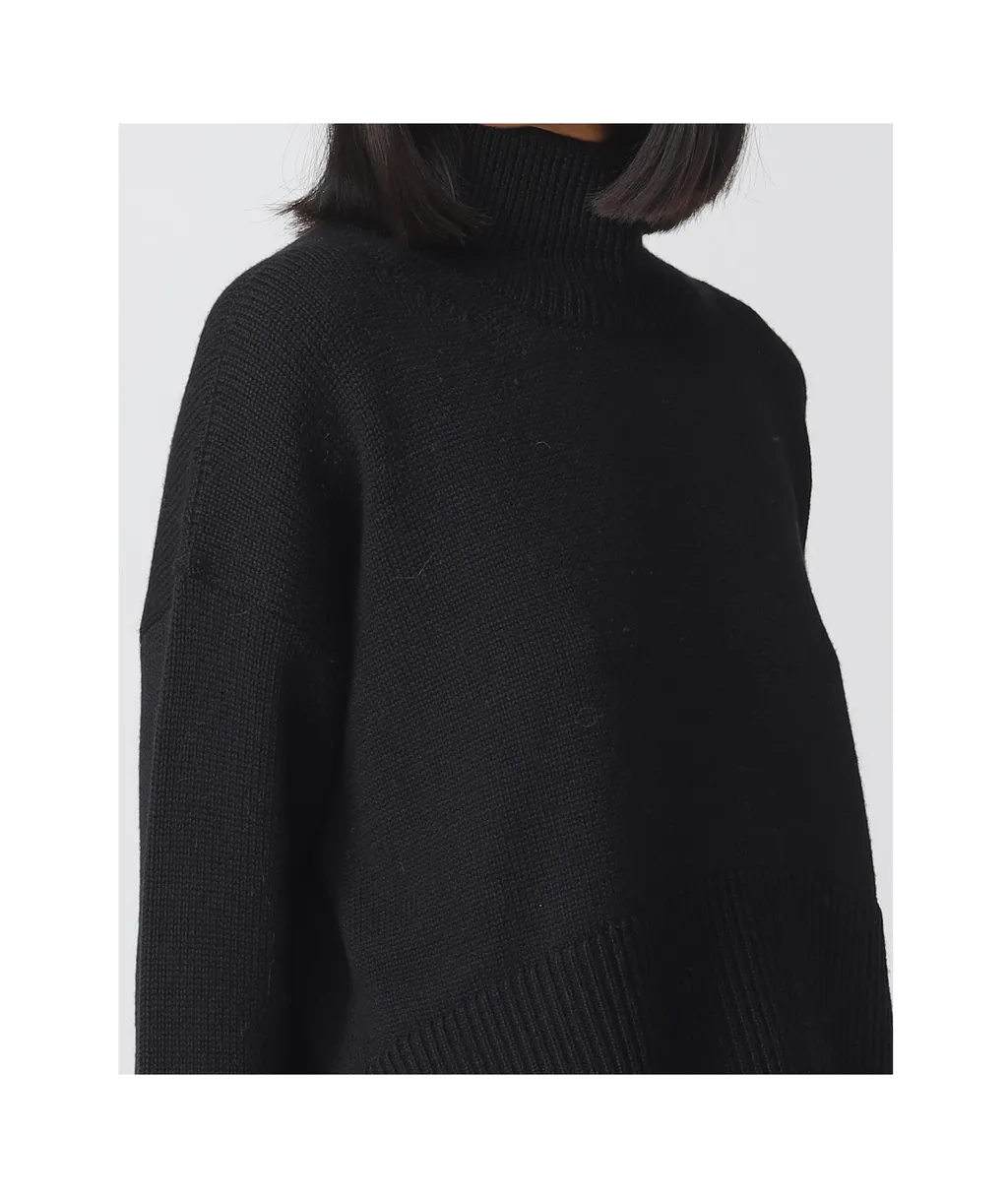 Turtleneck Ribbed Sweater