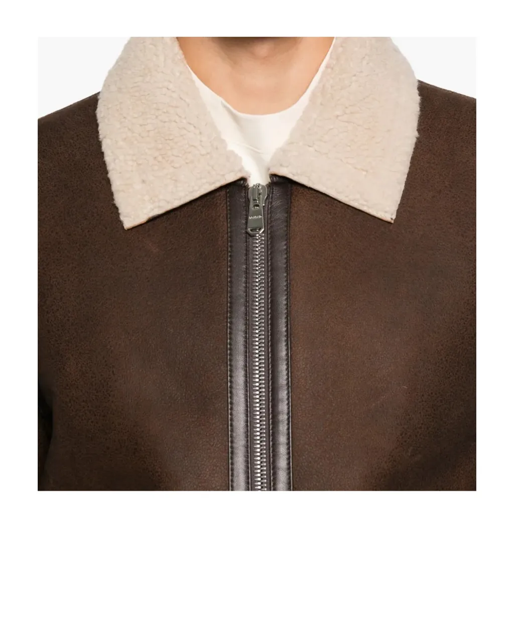 Shearling Collar Coat