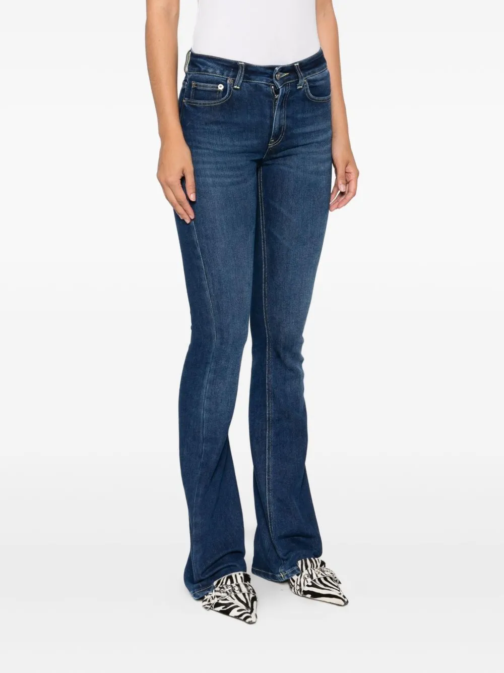 Five-Pocket Flared Jeans