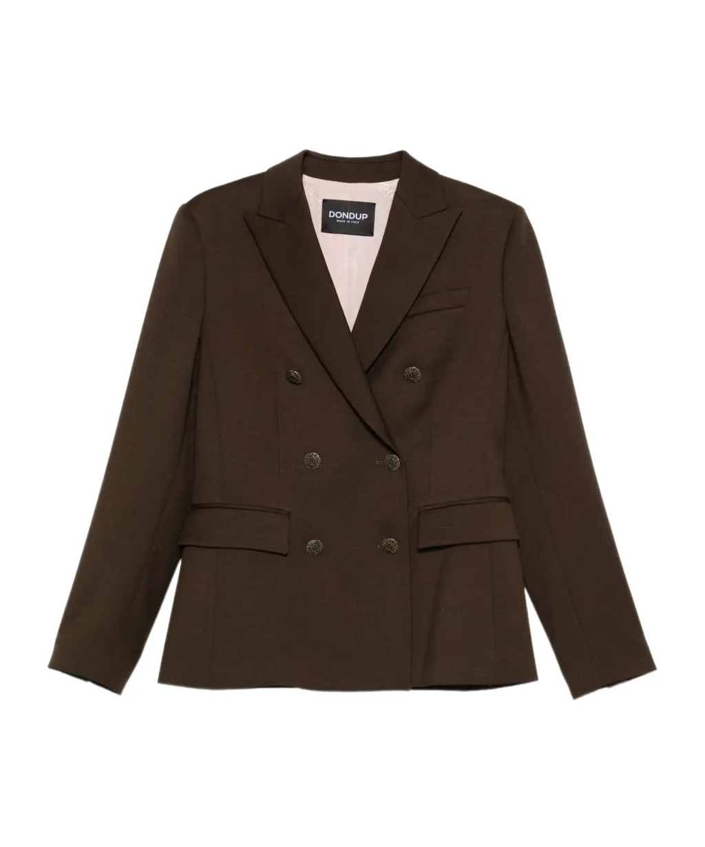Double-Breasted Buttoned Jacket