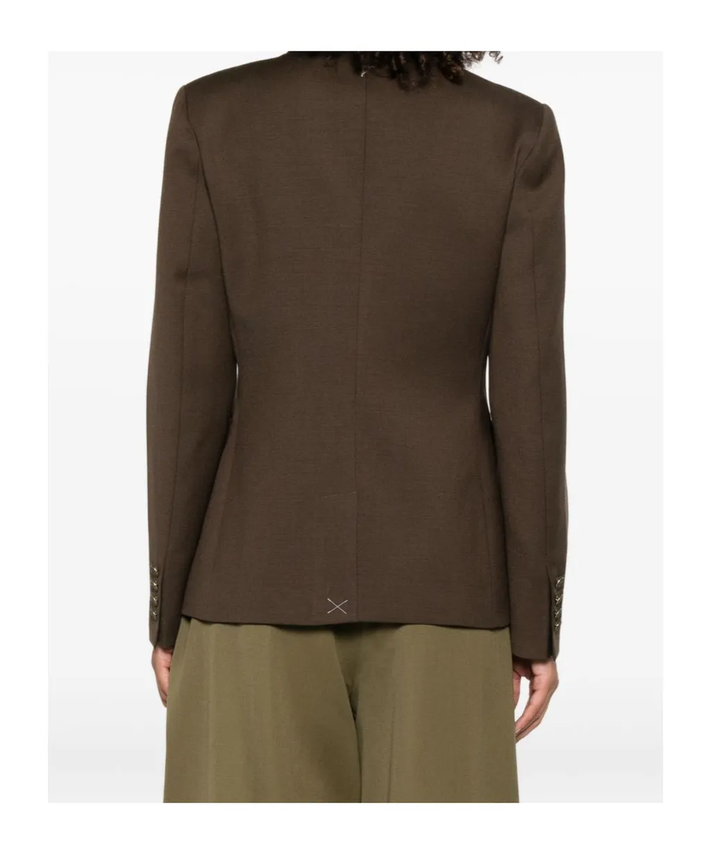 Double-Breasted Buttoned Jacket