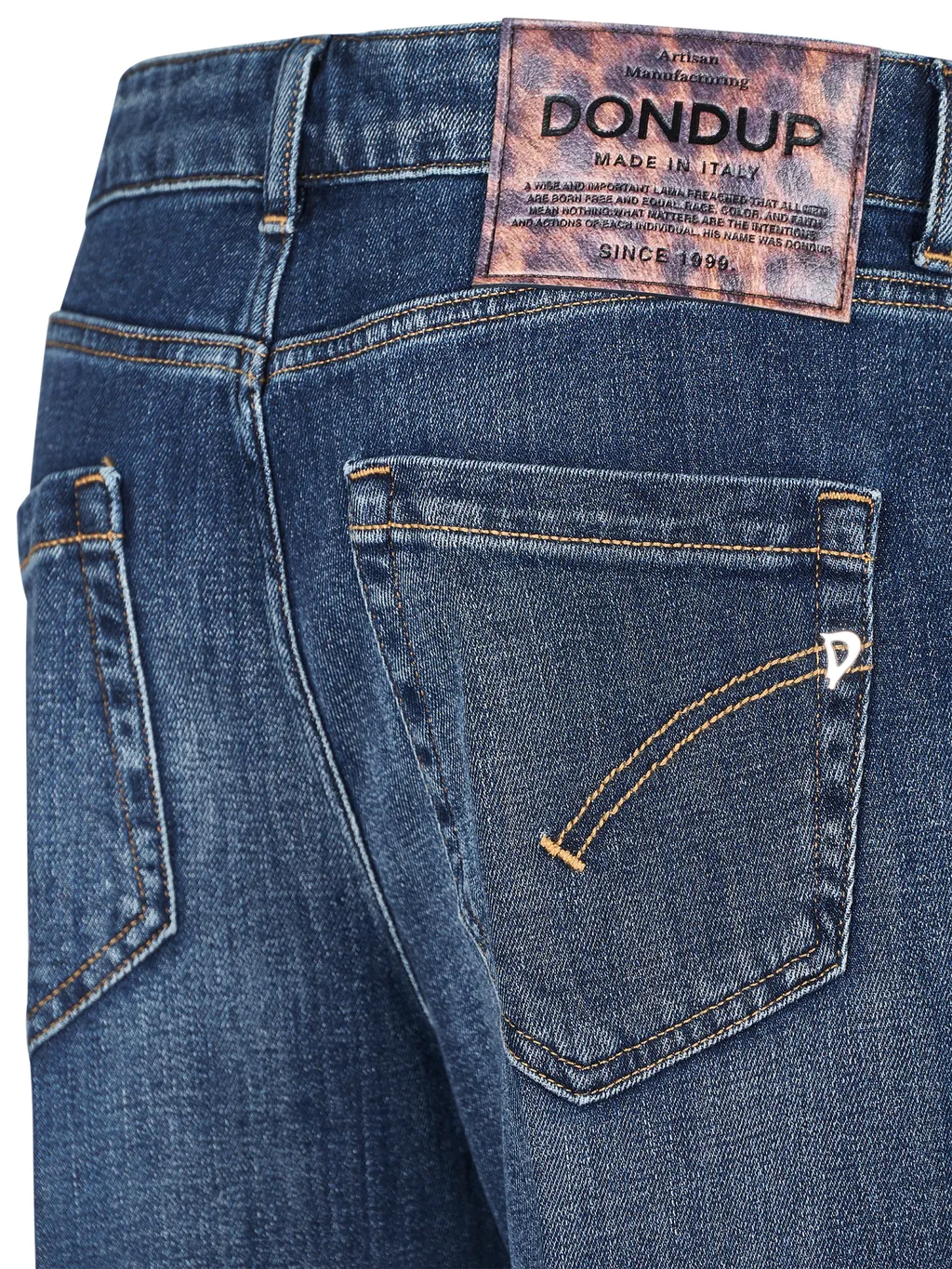 Jewel Button Cropped Jeans