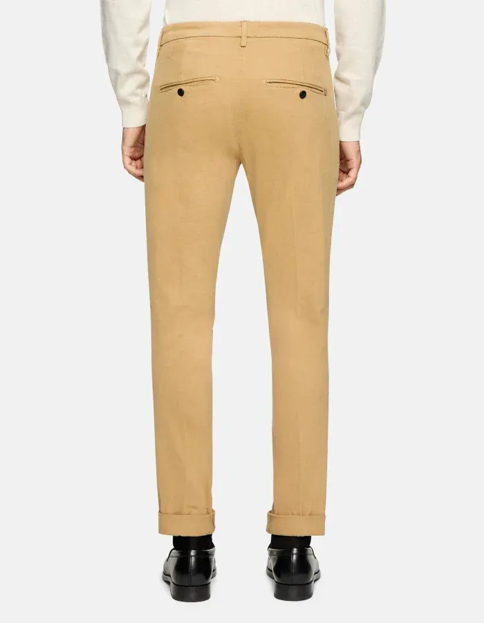 Belted Cotton Pants