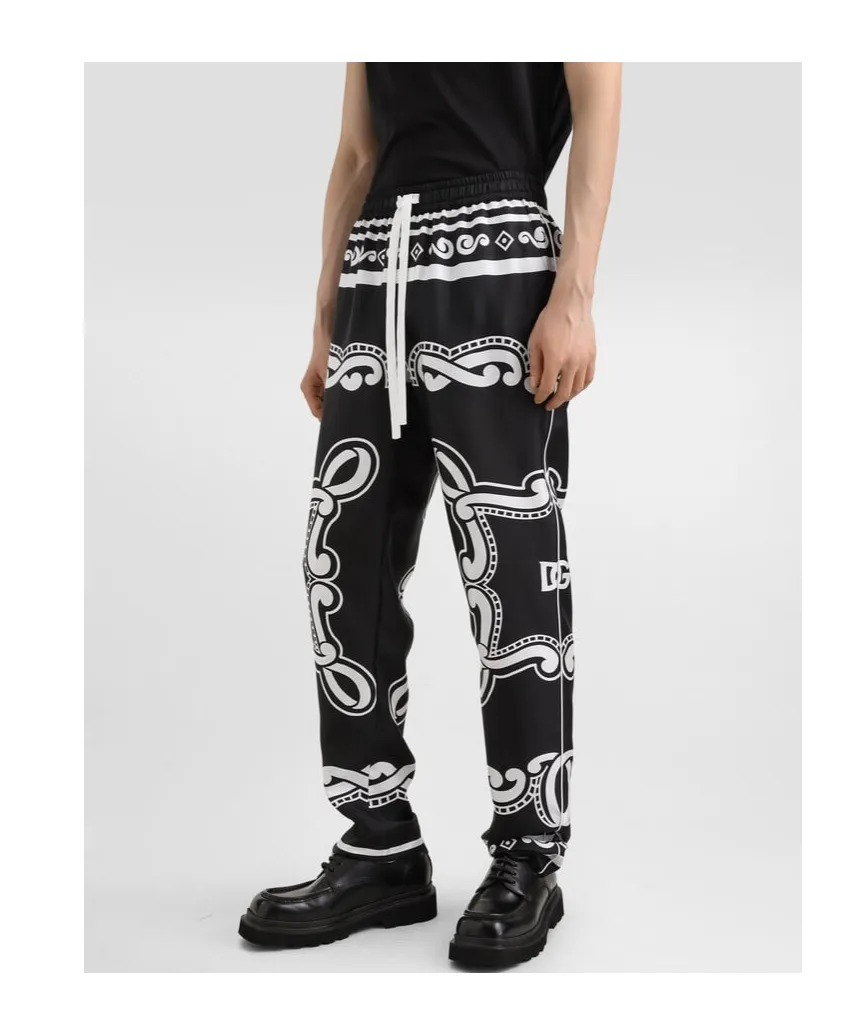 Pajama Printed Drawstring Pants