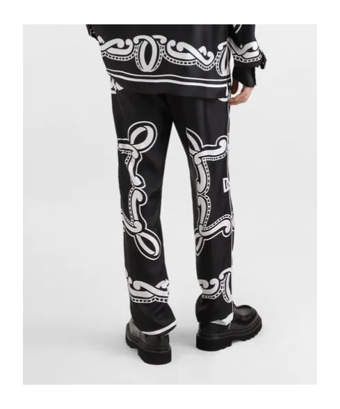 Pajama Printed Drawstring Pants