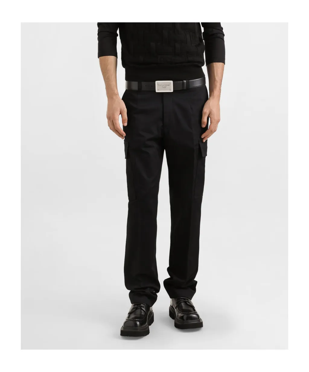 Logo Plaque Cargo Pants