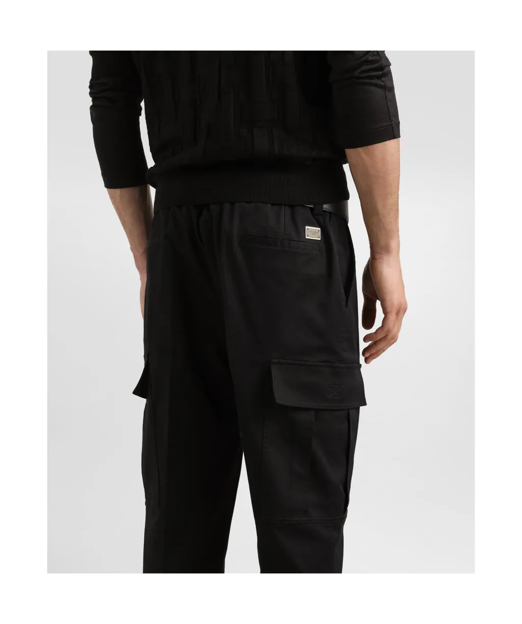 Logo Plaque Cargo Pants