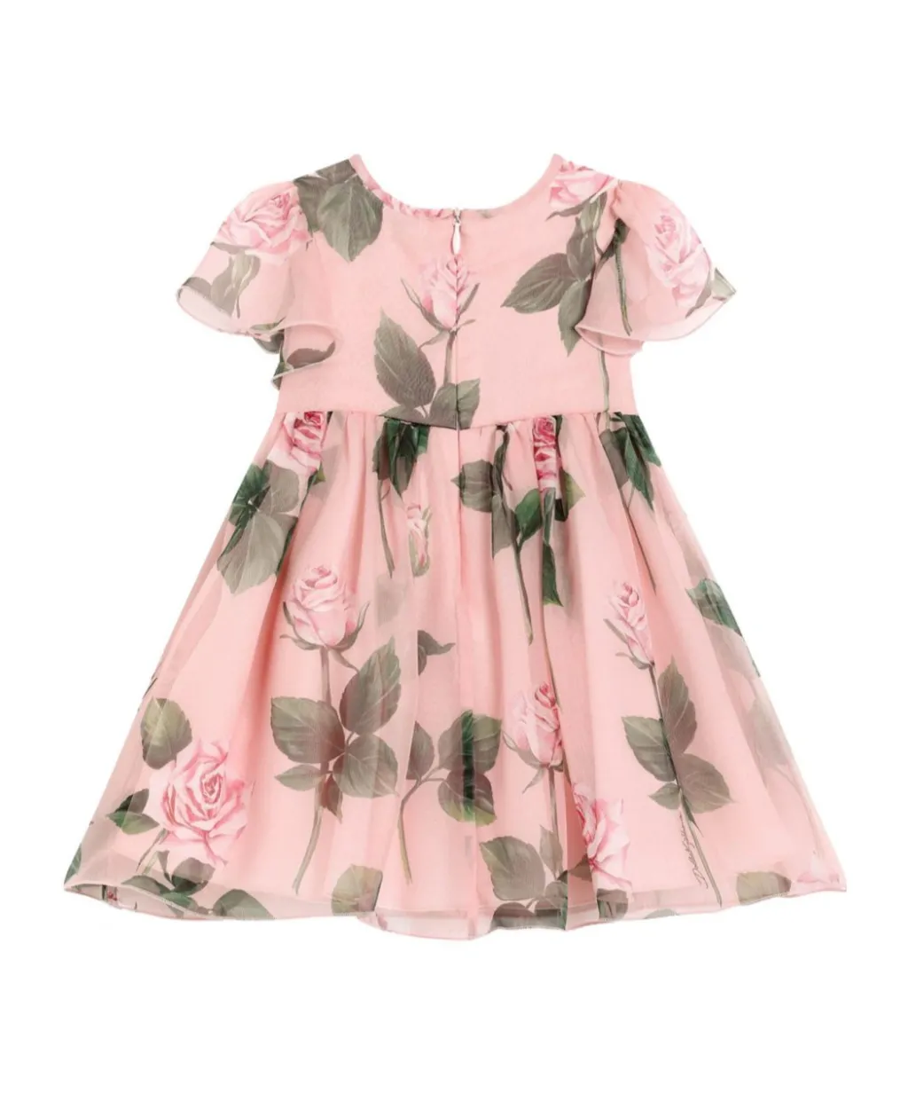 Rose-Print Dress