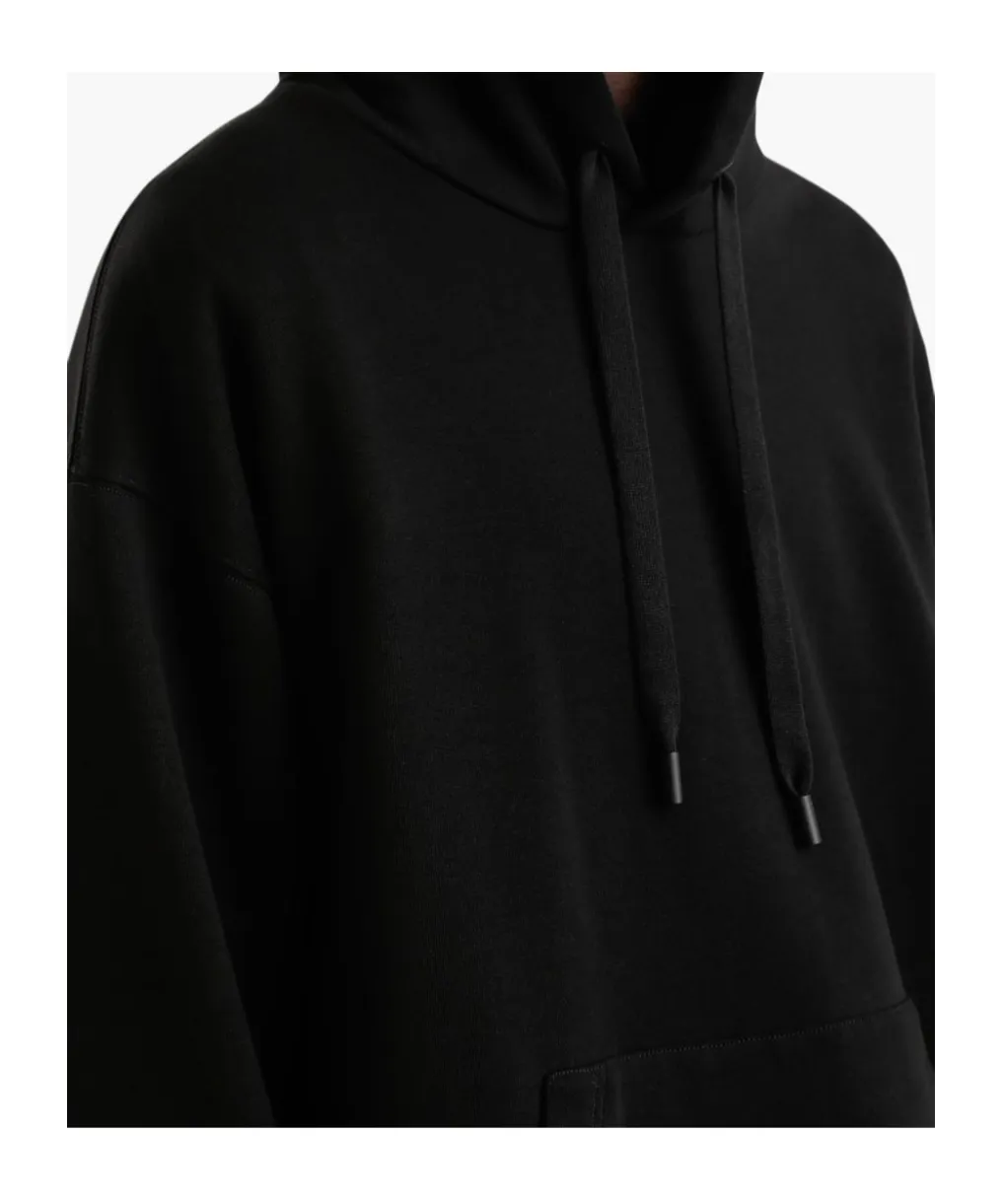 Logo Embossed Drawstring Hoodie