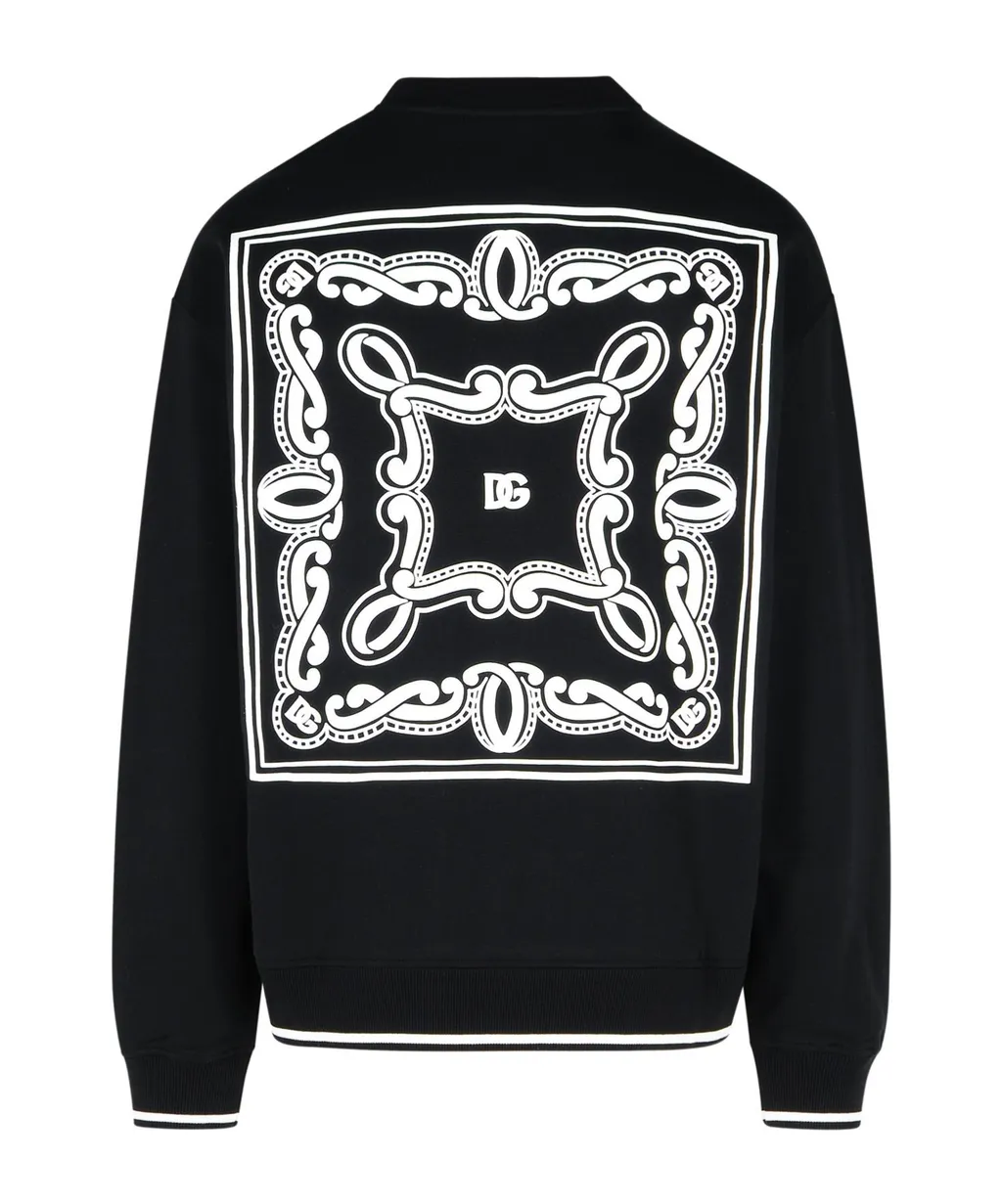 Bandana Printed Crewneck Sweatshirt