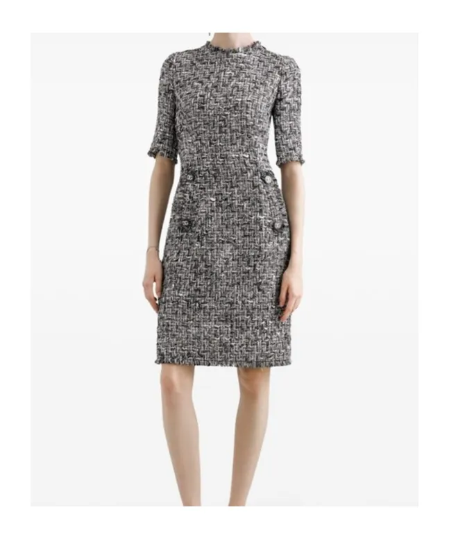 Tweed Midi Dress