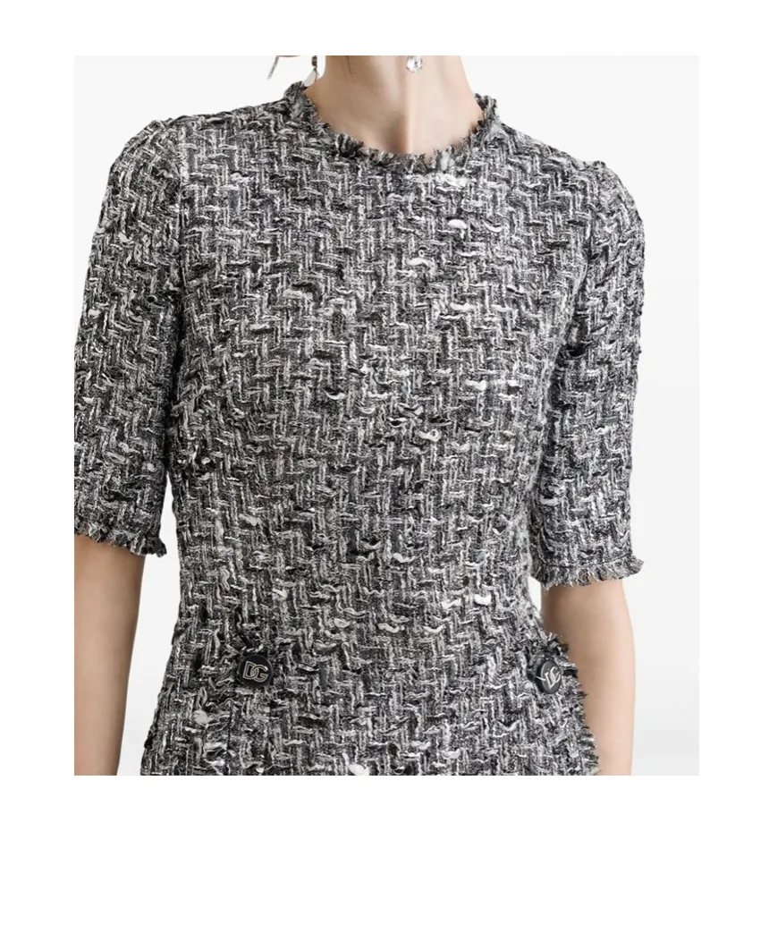Tweed Midi Dress