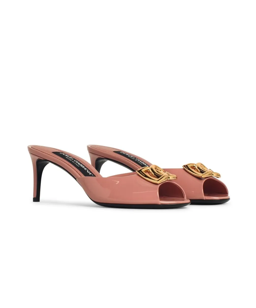 Logo Plaque Slip-On Sandals