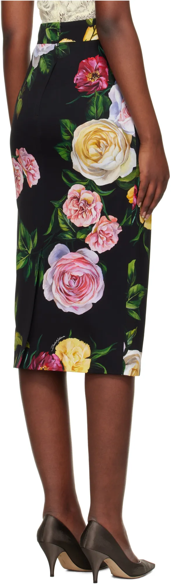 Floral Printed Midi Skirt