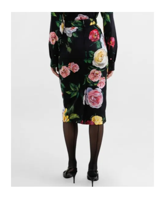 Floral Printed Midi Skirt