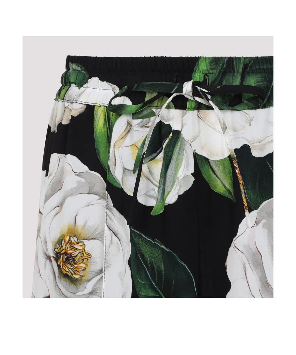 Floral-Print Trousers