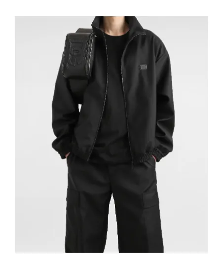 Logo Patch High Neck Jacket
