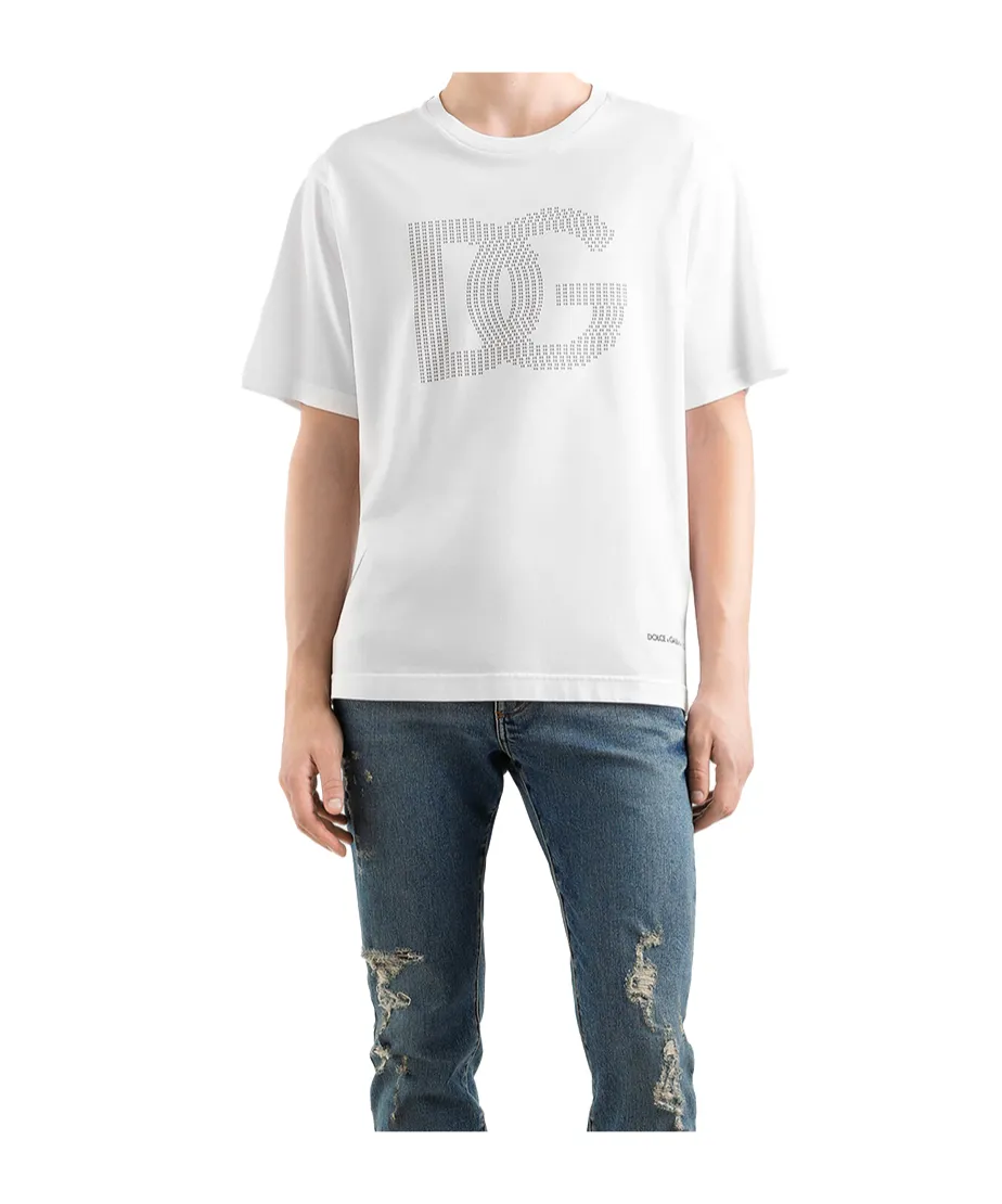 Dg Logo Printed Crewneck T-Shirt