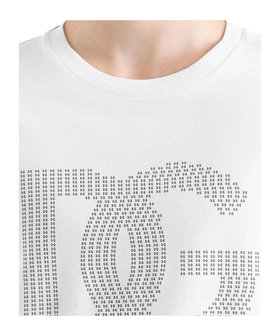 Dg Logo Printed Crewneck T-Shirt